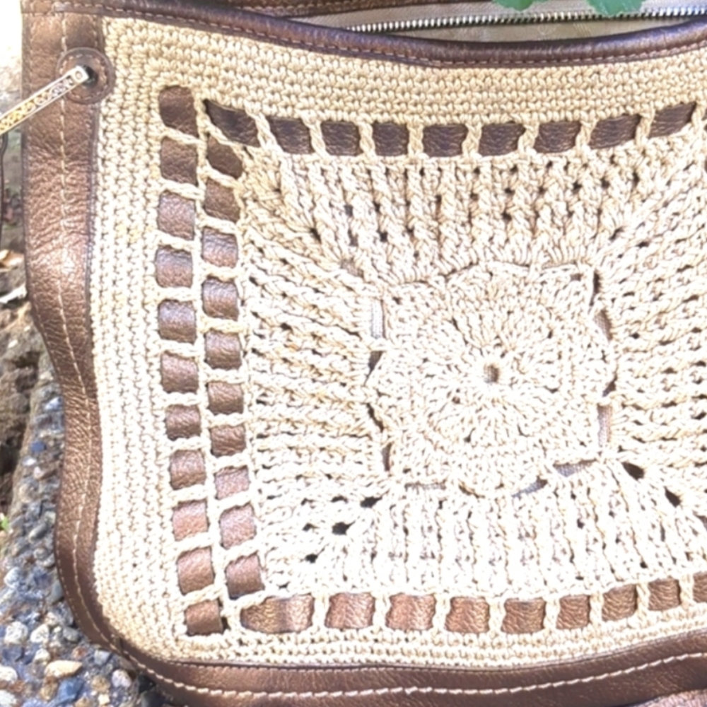 BRIGHTON Hand Crotched Crossbody Purse!